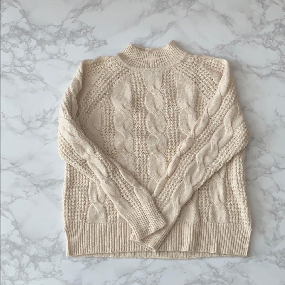 J CREW mock turtleneck